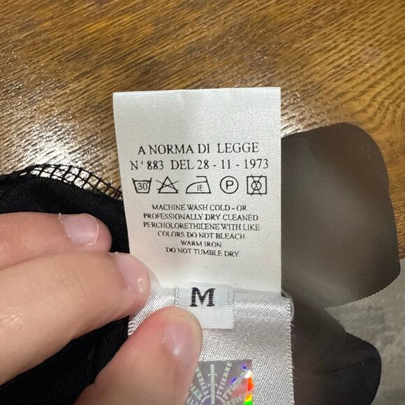 Gianni Versace Couture Y2K Black Halter Evening Gown Rhinestone Side Slit Dress - Picture 14 of 15